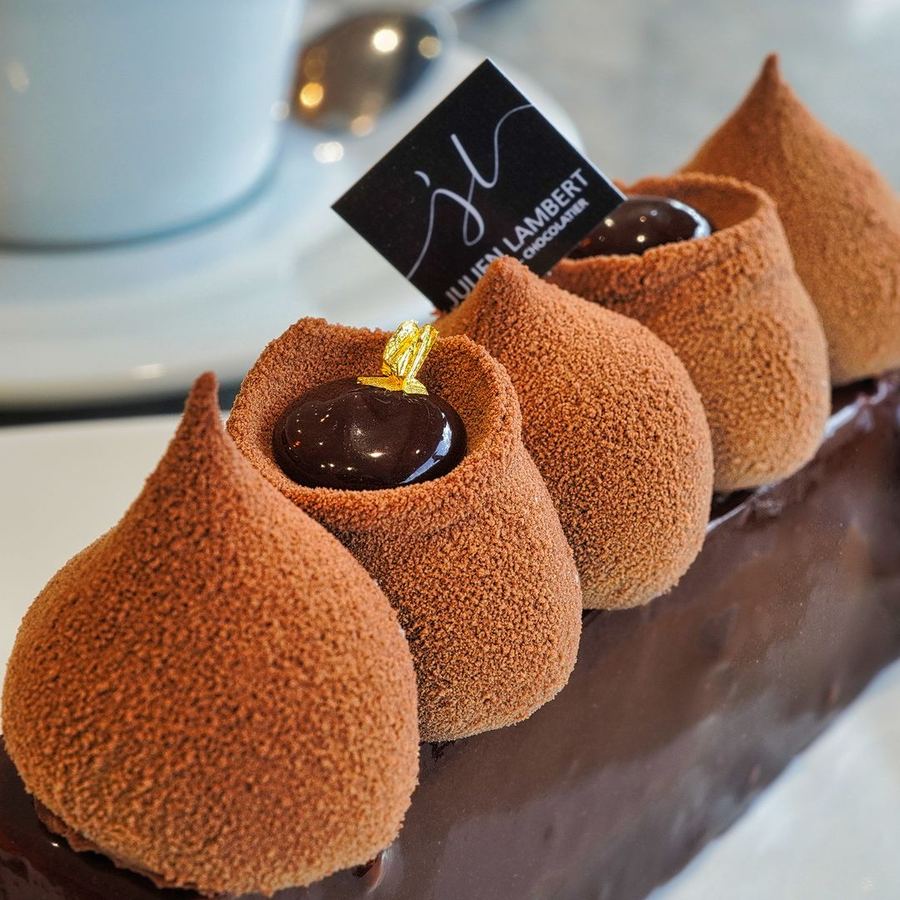 Photographie d’une création chocolatée de Julien Lambert